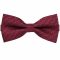 Dark Red With Red Check Design Bow Tie