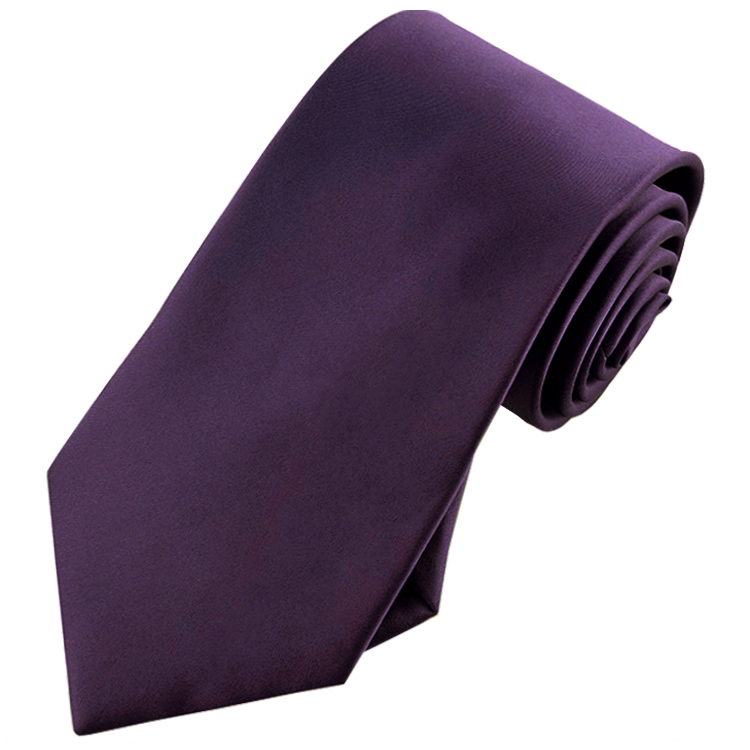 Men's Eggplant Aubergine Purple Tie