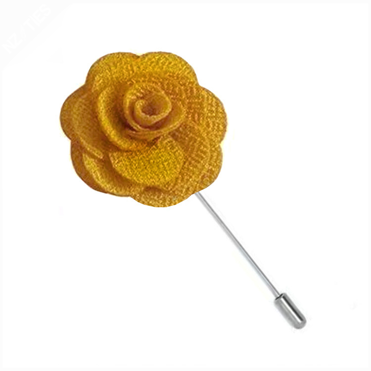 Gold Floral Lapel Pin