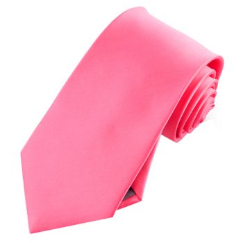 Mens Bright Hot Pink Tie