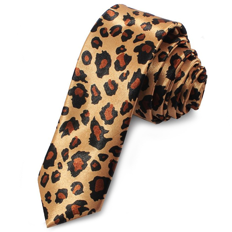 Leopard Print Mens Skinny Tie – NZ TIES