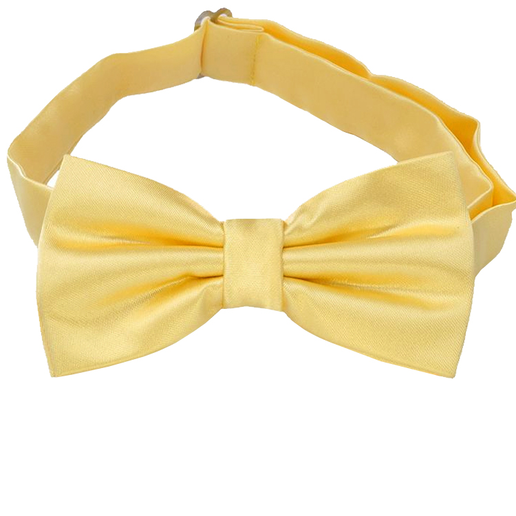 Light Gold Yellow Bow Tie
