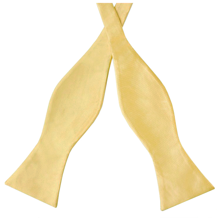 Light Gold Self Tie Bow Tie