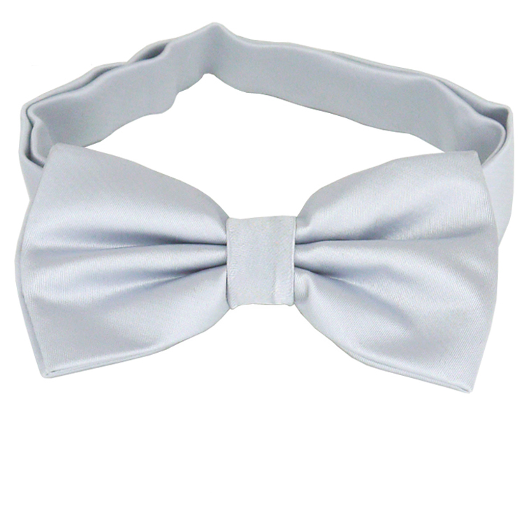 Light Silver Grey Bow Tie