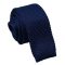 Mens Navy Dark Blue Knitted Tie