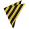 Yellow & Black Striped Pocket Square Handkerchief