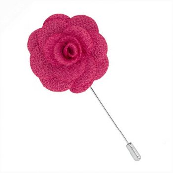 Pink Fuschia Floral Lapel Pin