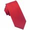 Red Ribbed 6cm Mens Slim Tie