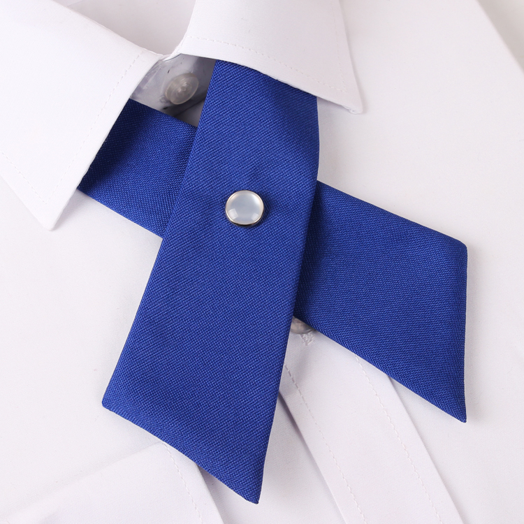 Royal Blue Cross Style Bow Tie
