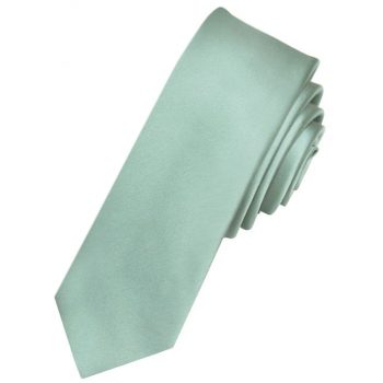 Men’s Sage Green Skinny Tie