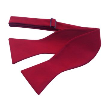 Scarlet Red Self Tie Bow Tie