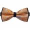 Silver And Orange Floral Design Bow Tie