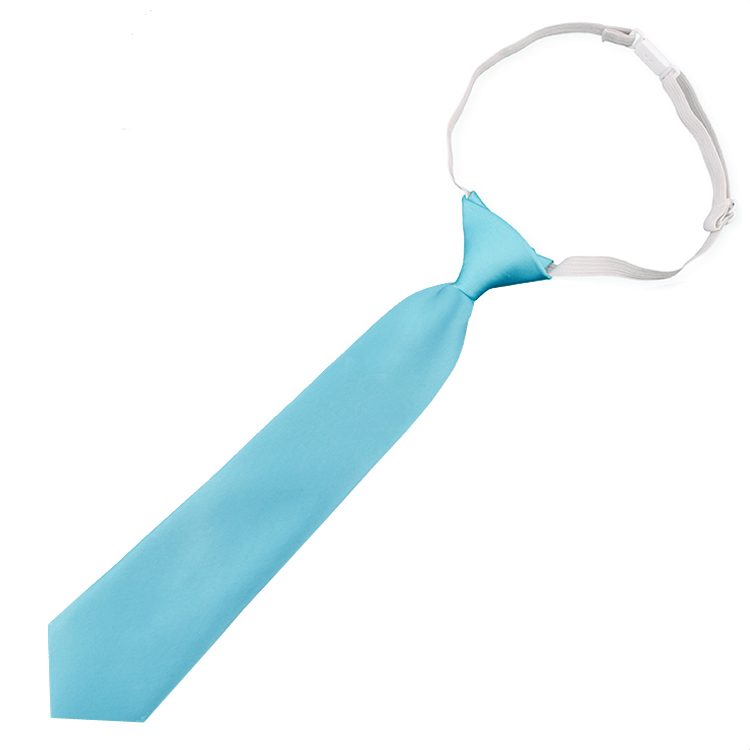 Turquoise Aqua Tiffany Blue Junior Boys Elasticated Tie