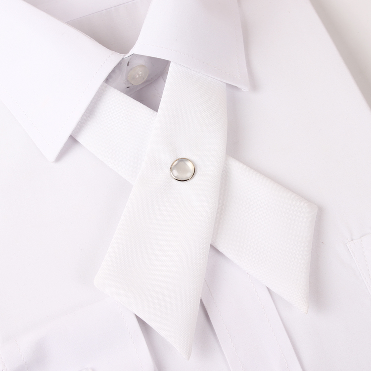White Cross Style Bow Tie