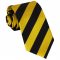Yellow & Black Stripes Mens Sports Tie