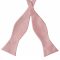 Blush Dusky Pink Self Tie Bow Tie