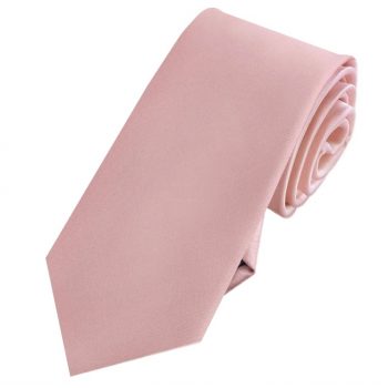 Blush Dusty Pink Slim Tie