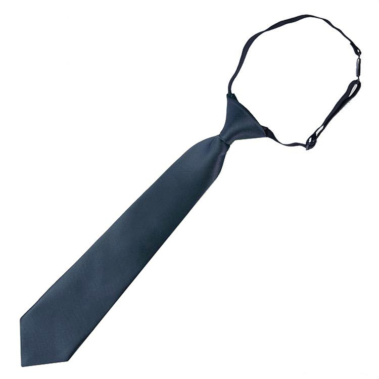 Charcoal Junior Elastic Tie