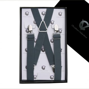 Dark Grey X2.5cm Boy’s Braces Suspenders