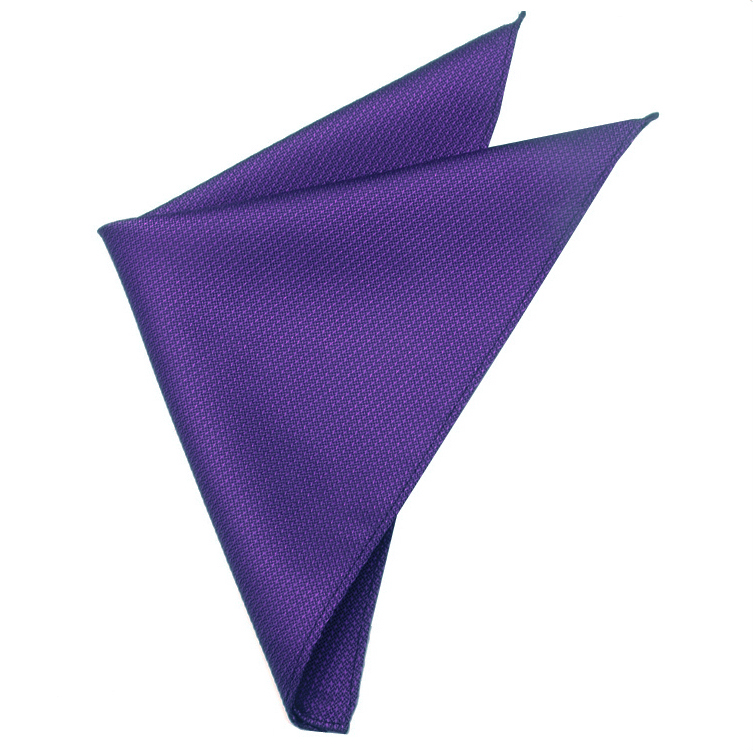 Purple Woven Texture Pocket Square