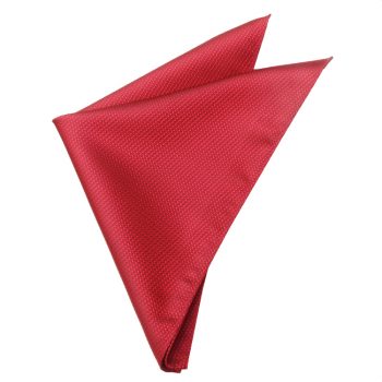 Red Woven Texture Pocket Square