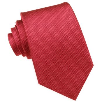 Red Woven Texture Mens Tie