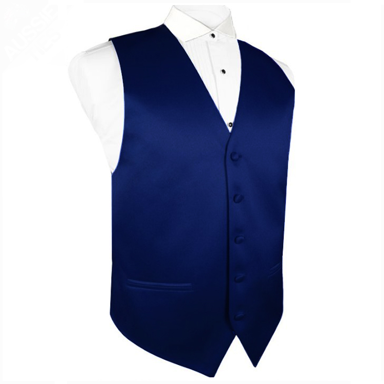 Mens Dark Blue Waistcoat Vest