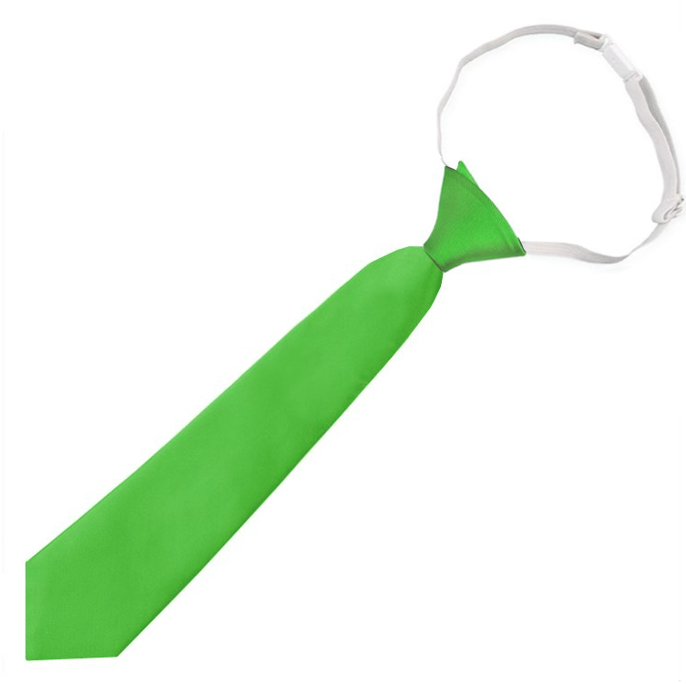 Apple Green Junior Boys Elasticated Tie