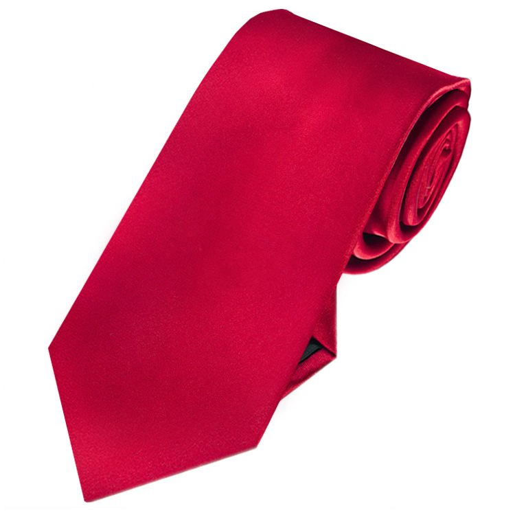 Scarlet Red Slim Tie