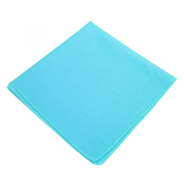 Turquoise Cotton Pocket Square