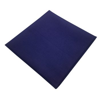 Dark Indigo Blue Cotton Pocket Square