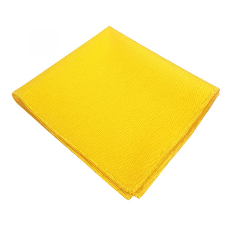 Yellow Cotton Pocket Square