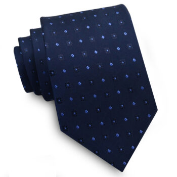 Dark Blue With Sun & Diamond Pattern Tie