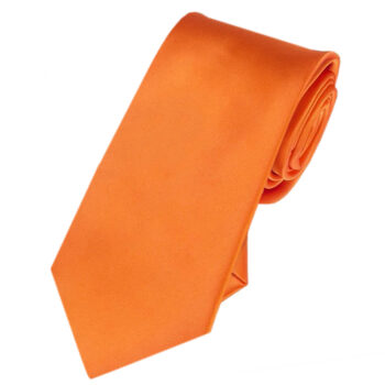 Orange Slim Tie