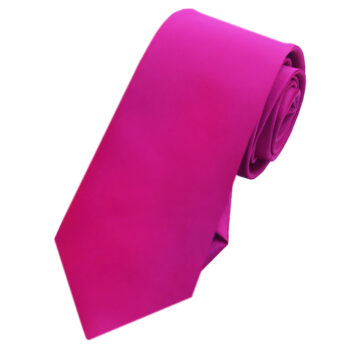 Fuschia Pink Slim Tie