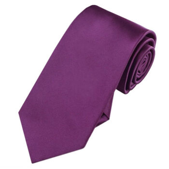 Plum Grape Purple Slim Tie